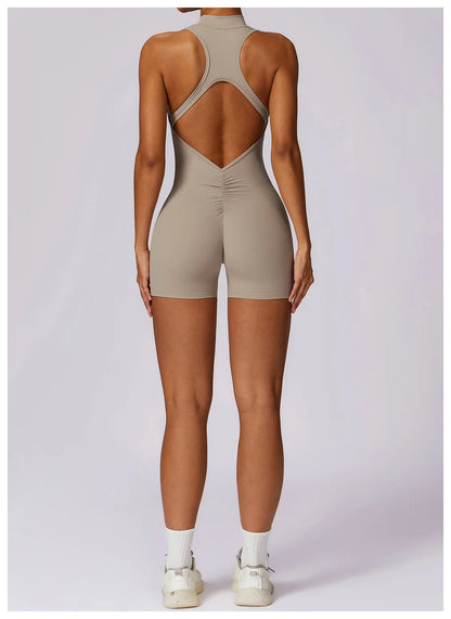 Scrunch Sports Overalls Gym Jumpsuit Women's Fitness