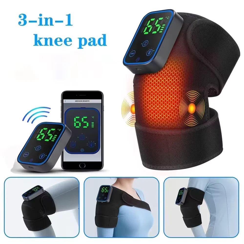 3 in 1 Cordless Thermal Knee Pad Knee Shoulder Massager
