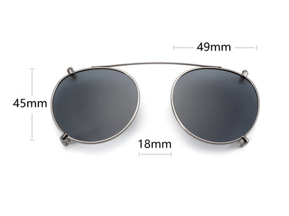 Steampunk Style Clip On Sunglasses for Men Women