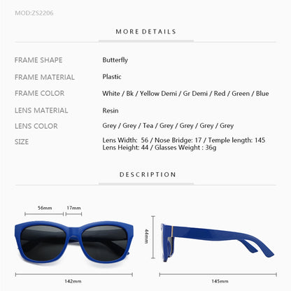 ZENOTTIC Butterfly Women Oversized Polarized Sunglasses