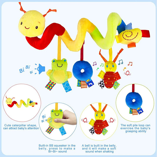 Cute Activity Musical Spiral Crib Stroller Car Seat Travel