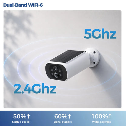 ALEVIO 2.5K Outdoor Solar Camera Wireless Cam WIFI