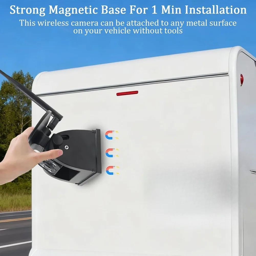 1080P WiFi Magnetic Solar Wireless Backup Camera