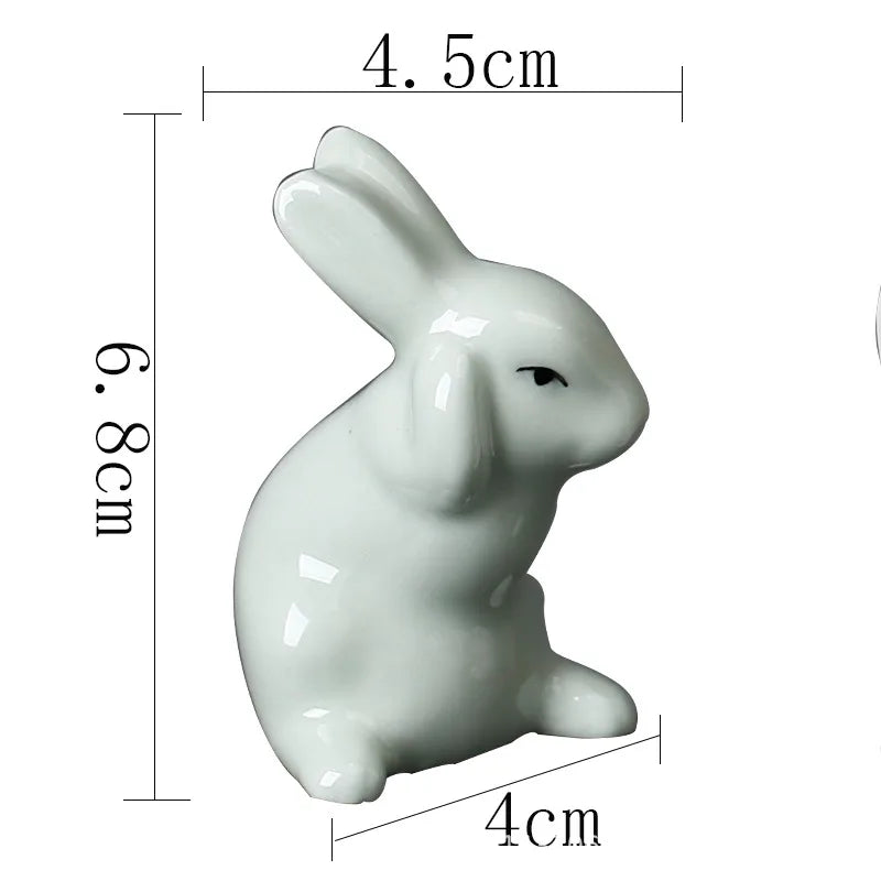 Cute Miniature Bunny Figure Home Decoration