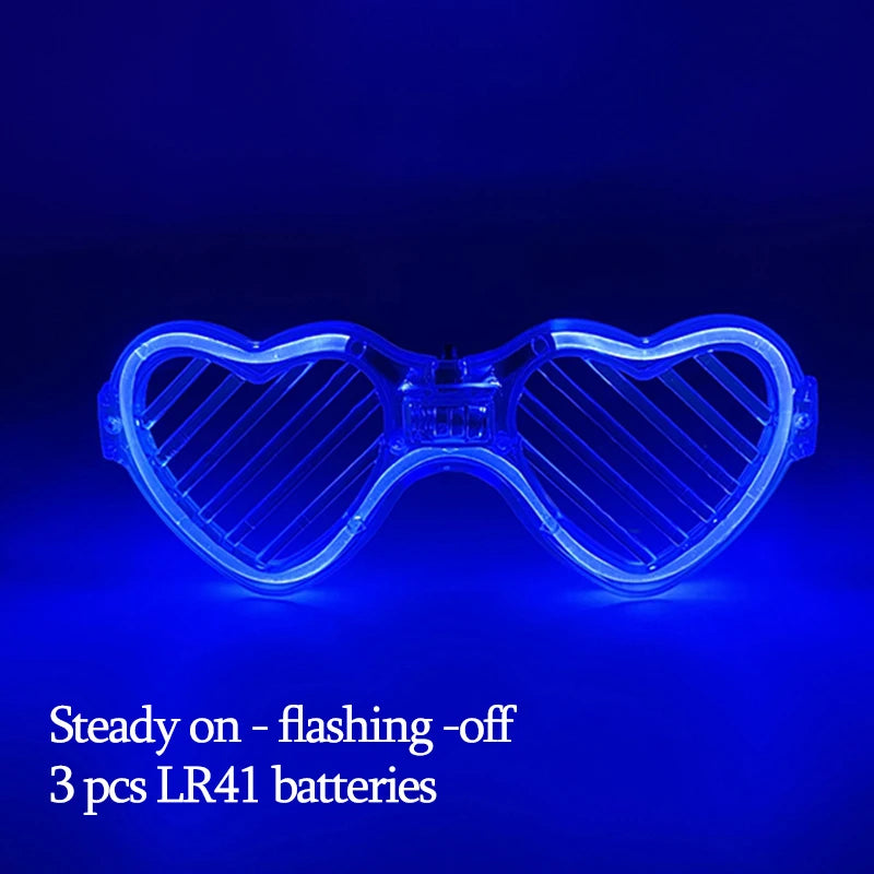 New Acrylic Luminous Glowing Cyberpunk Glasses LED Light