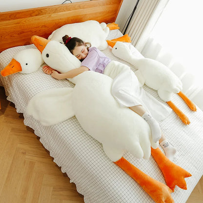 90-190cm Lovely Big White Goose Throw Pillow Plush Toy