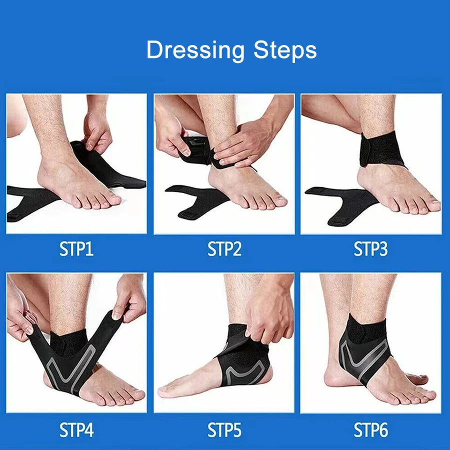1 Pc Ankle Brace Support Compression Sleeve Breathable Running