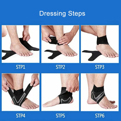 1 Pc Ankle Brace Support Compression Sleeve Breathable Running