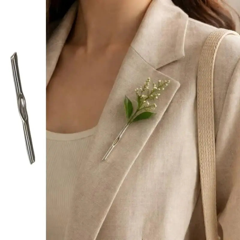 Creative Branch-Shaped Flower Insertable Brooch