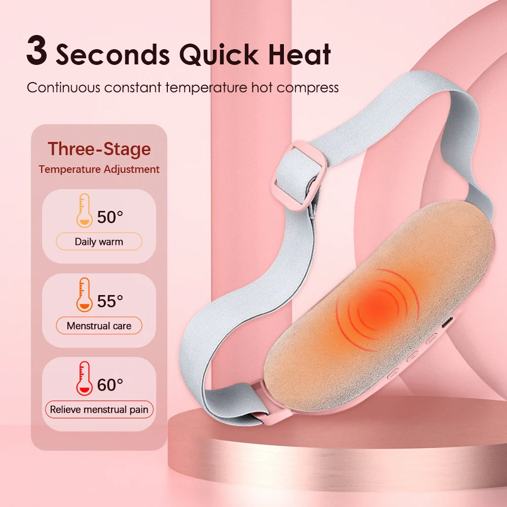 Electric Heating Pad Menstrual Cramp Massager Belt Women