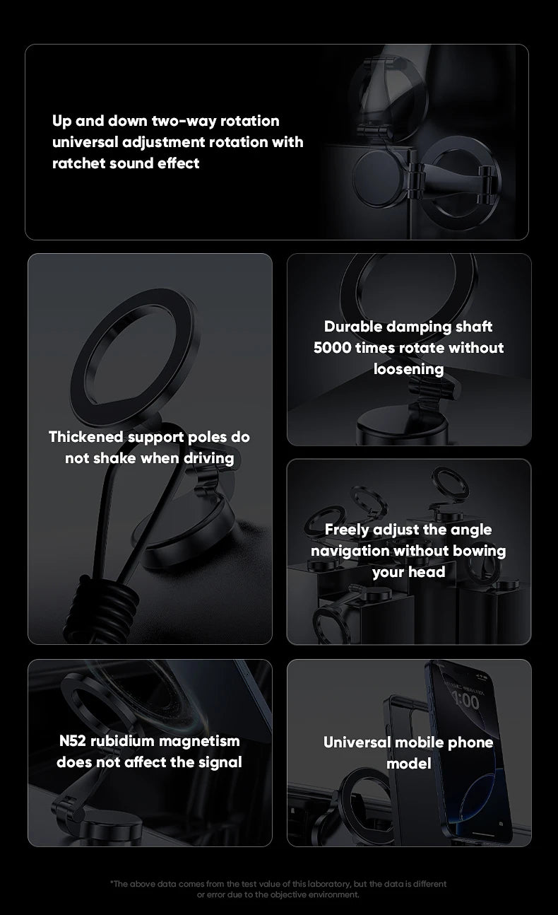 1080 Magsafe Car Phone Holder For Vehicles Mobile Support