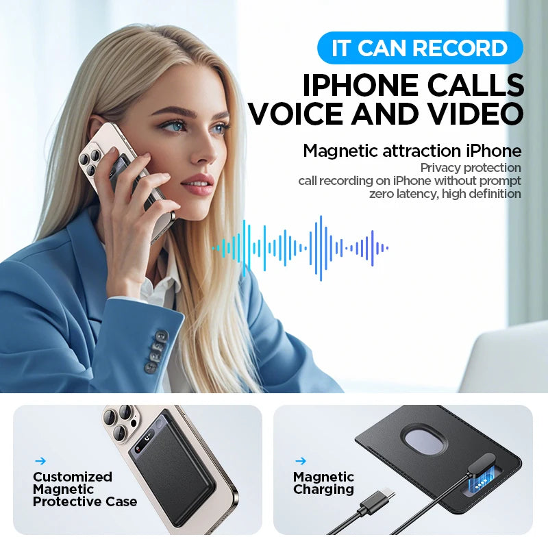 Shmci 64GB AI Powered Voice Recorder and Call Recorder