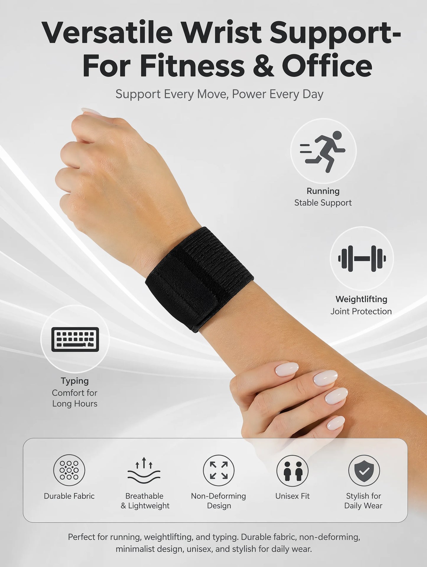 VBOSI Lightweight Compression Wrist Brace for Women