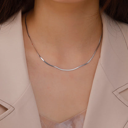 Skyrim Stainless Steel Snake Chain Necklace Trend Jewelry