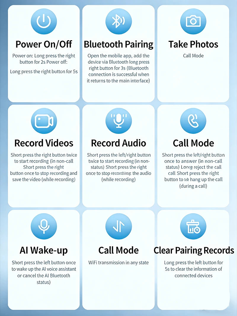 800W Camera AI Smart Glasses Men Translation Sunglasses