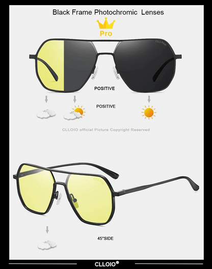 CLLOIO Anti-glare Day Night Vision Glasses Polarized