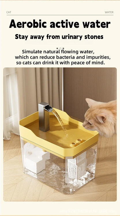 Cat Water Fountain Auto Filter USB Pet Drinking Dispenser
