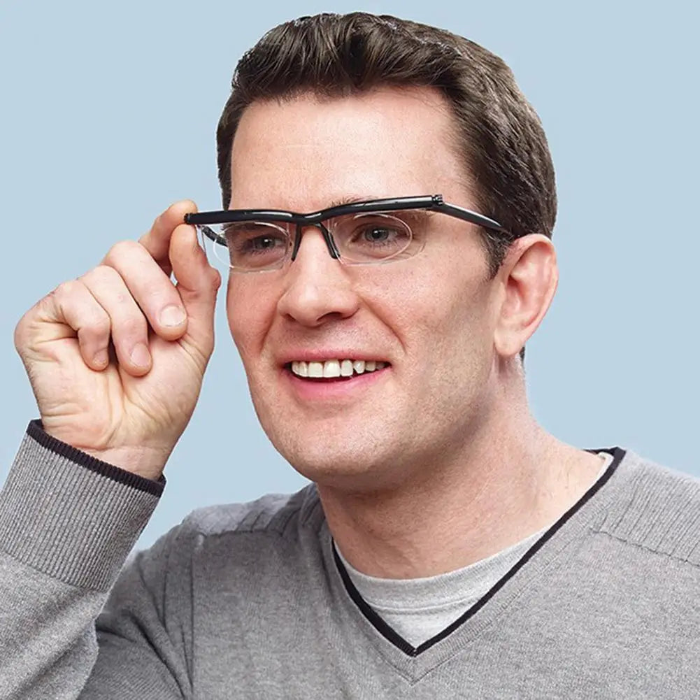 Focus Adjustable Glasses Dial Vision Myopia Presbyopia