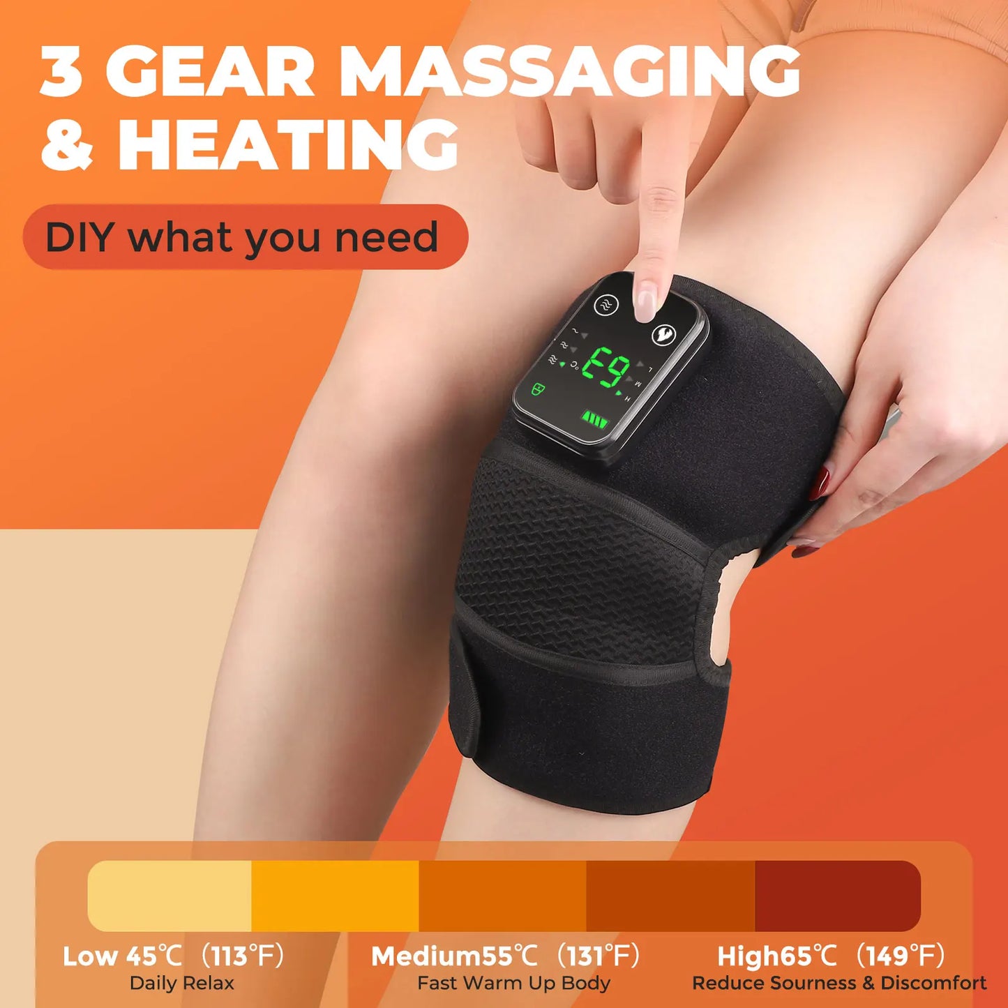 3 in 1 Cordless Thermal Knee Pad Knee Shoulder Massager