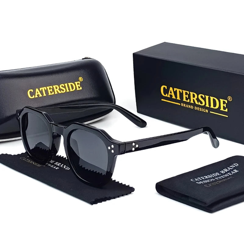 Caterside New Retro Polarized Men Sunglasses Square