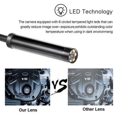 TYPE-C Endoscope Camera IP67 Waterproof 6 LEDs Adjustable