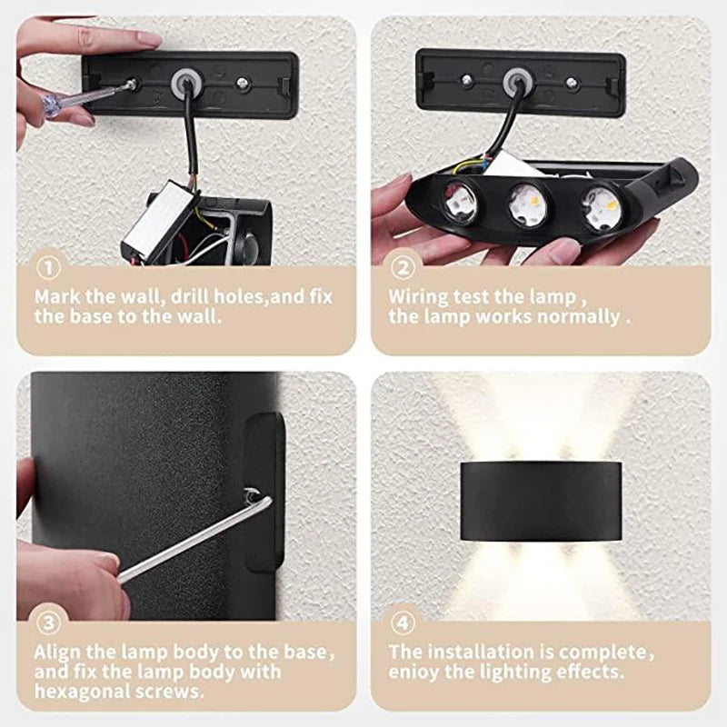 LED Wall Sconces Modern Indoor Outdoor Lamp Decor