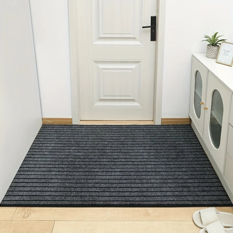 Large sized striped rubber bottom corridor carpet carp