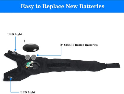 LED Half Finger Glove for Men Women Outdoor