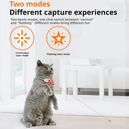 New Smart LED Laser Pet Collar Hands Free Automatic Laser