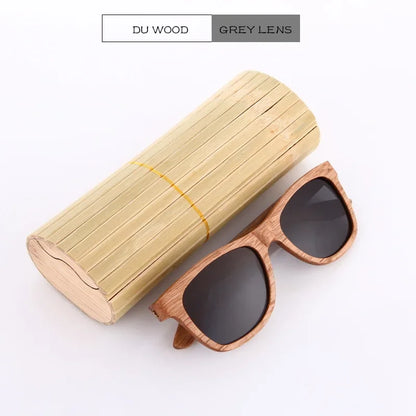 GM Men bamboo Wood Sunglasses Women Retro Vintage