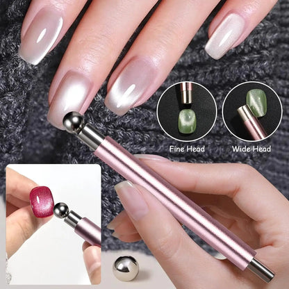 3 In 1 Dual Headed Cat Eye Nail Art Magnetic Stick