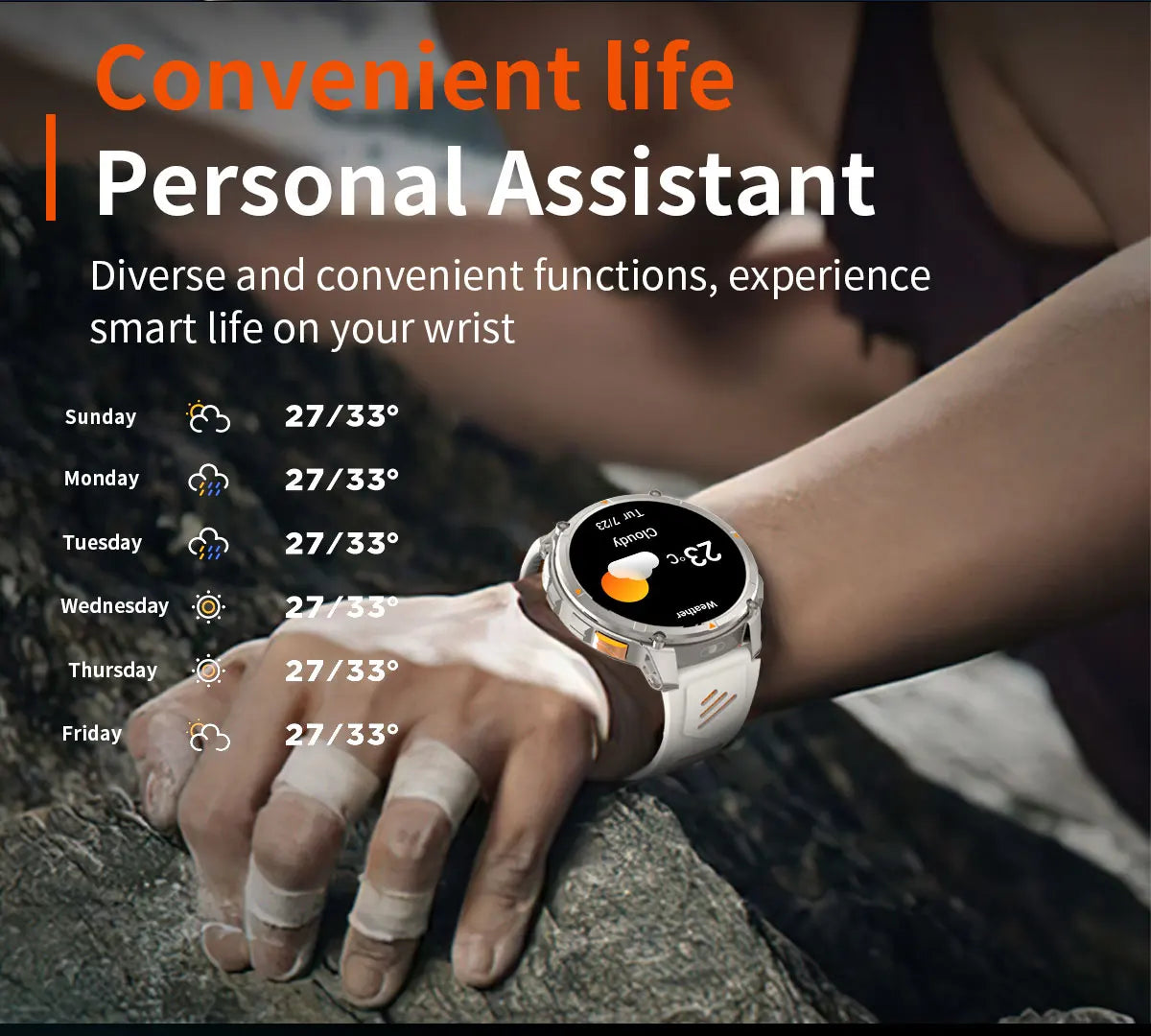 New T-Rex3 Pro 1100mAh Battery Smart Watch GPS Path