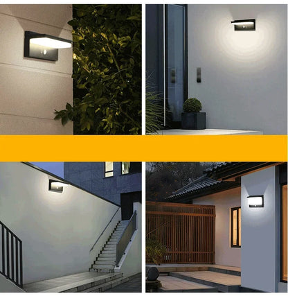 Solar Power Wall Lamp IPX5 Waterproof Garden Lights