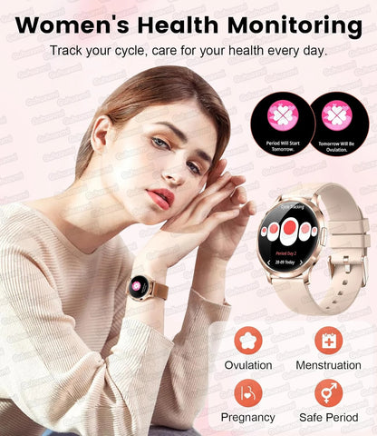 New Smart Watch For Women Gift 1.32 Inch Full Touch Screen