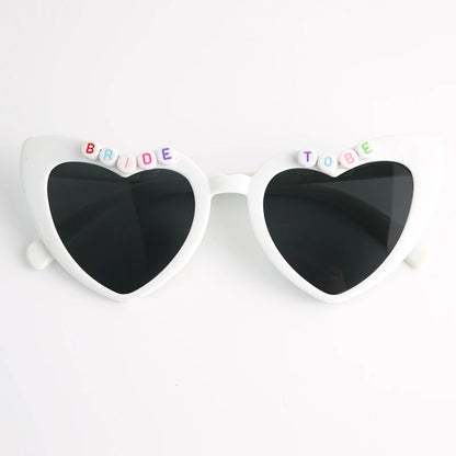 Heart Shaped Sunglasses Wedding Bride Bridesmaid