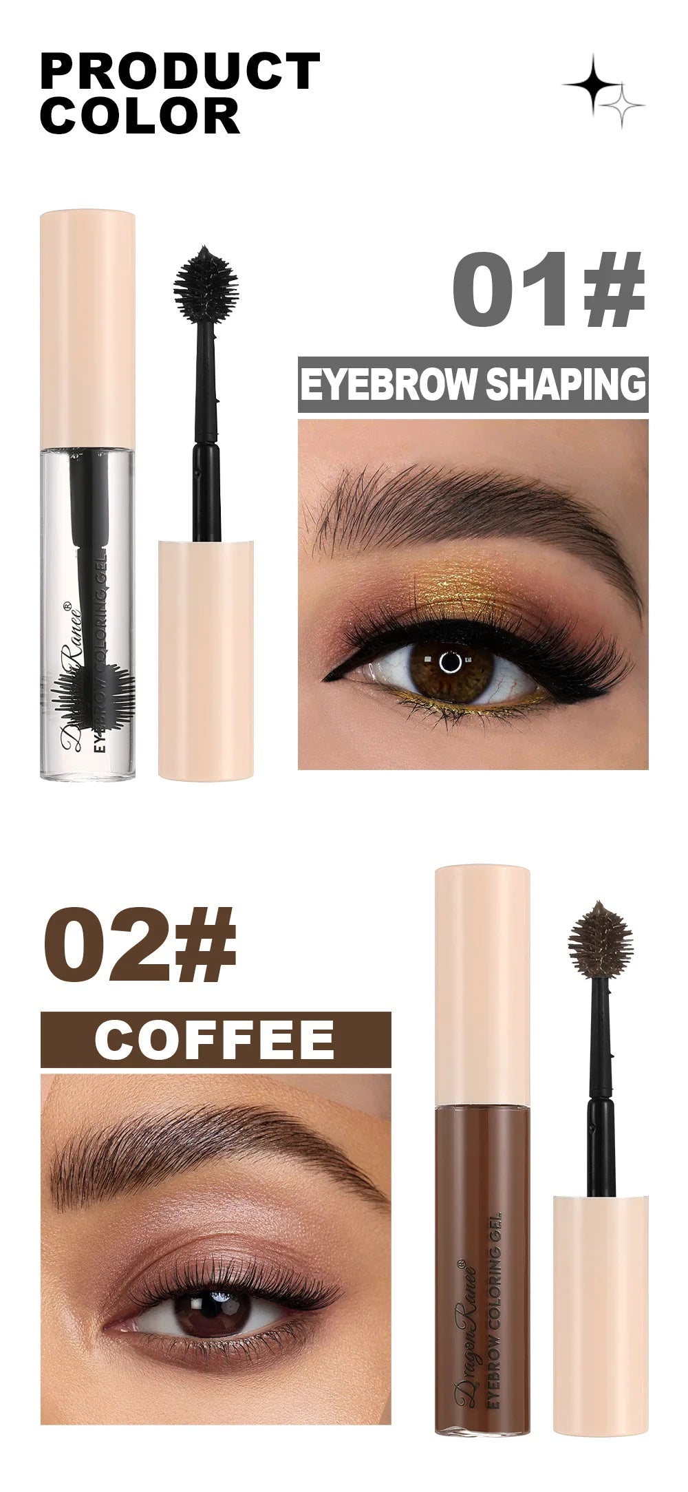 Waterproof Eyebrow Gel Long Lasting Transparent