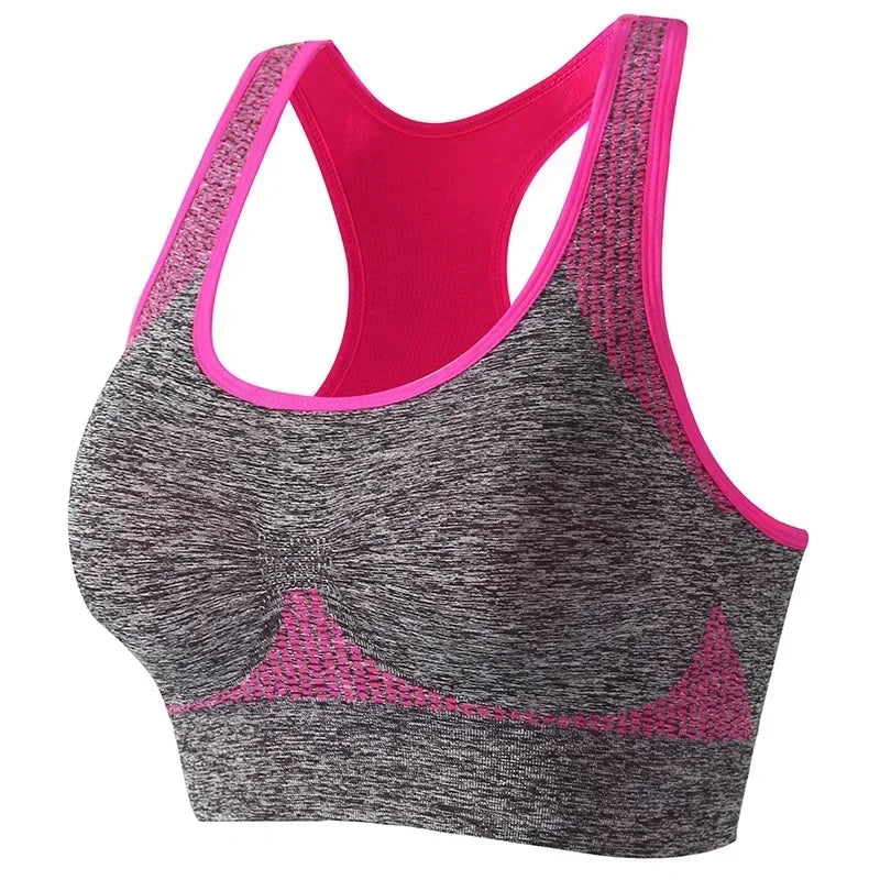 New Sports Bra Women Seamless Gym Jogging Crop Top Yoga Fitness