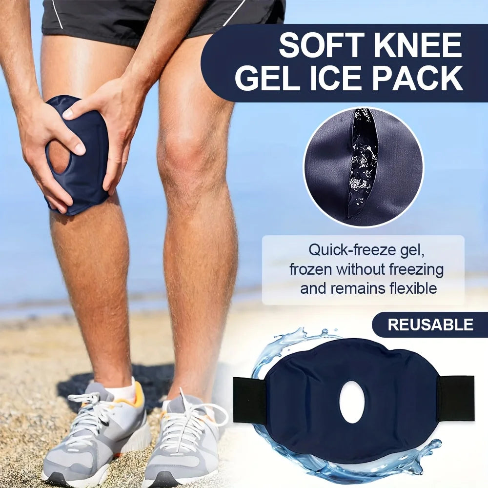 Reusable Knee Ice Pack Wrap Ice Pack for Knee Adjustable