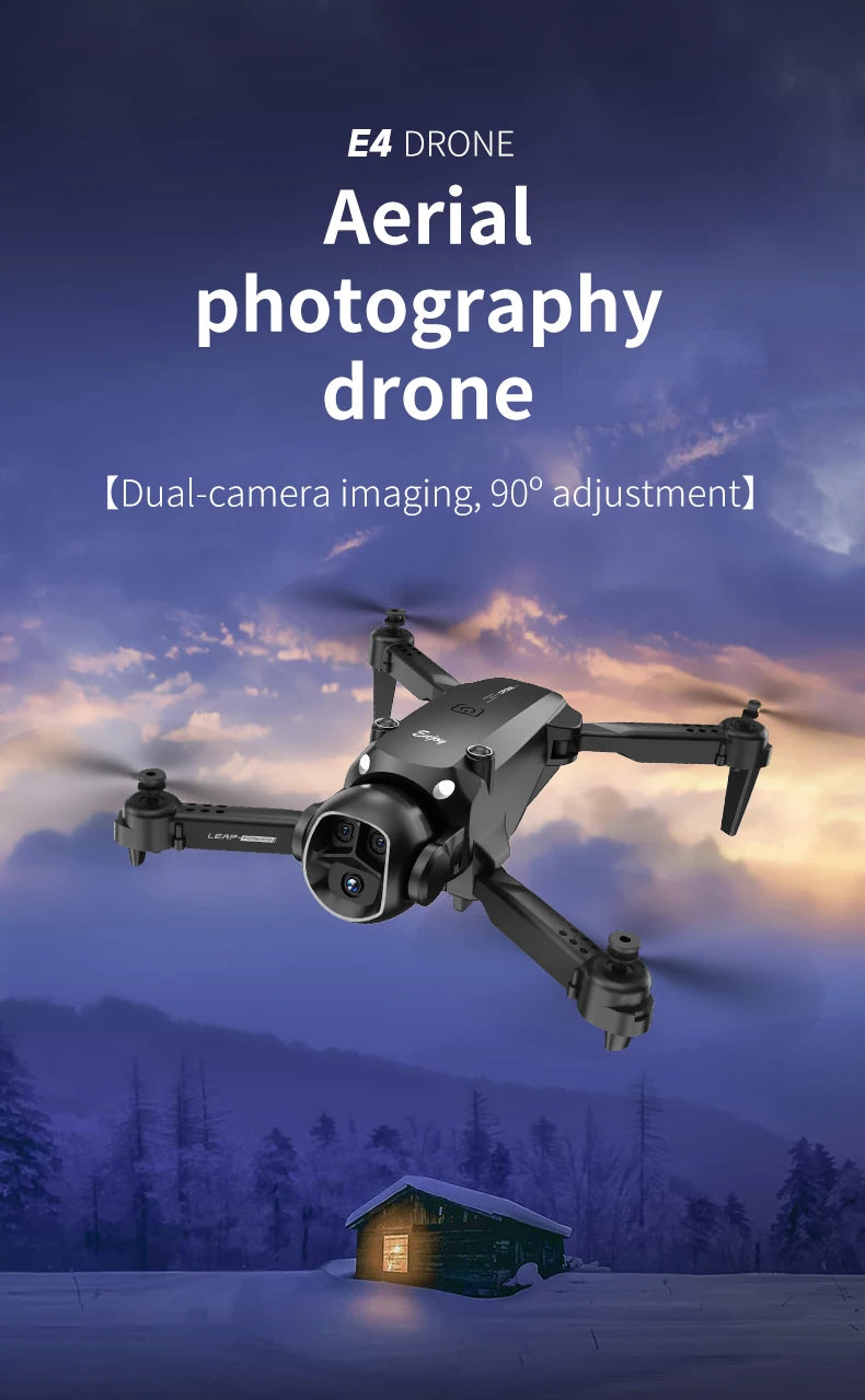 Upgrade E4 Drone 8K HD Dual Camera Professional Aerial
