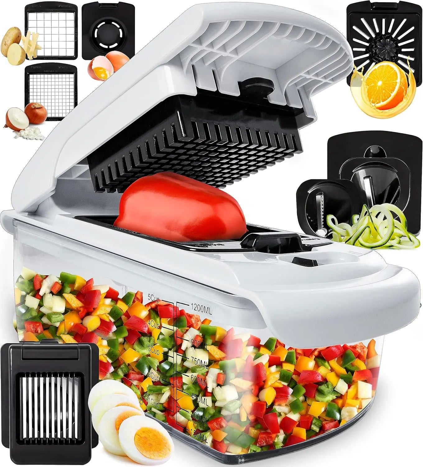 Vegetable Chopper - Food Chopper - Spiral Cutter