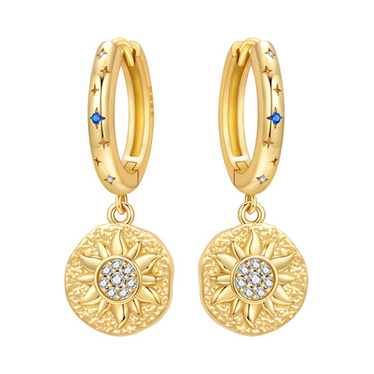 New 925 Sterling Silver 18K Gold Plated Cherry Blossom Butterfly