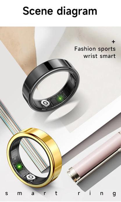 New Smart Ring Heart Rate Blood Pressure Sleep Monitoring