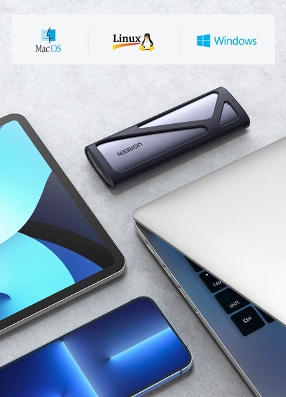 UGREEN M2 SSD Case NVME SATA Dual Protocol M.2 to USB Type C