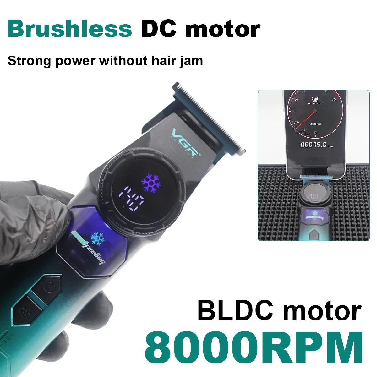 VGR V-946 Professional Ice Tech Hair Trimmer DLC Blade