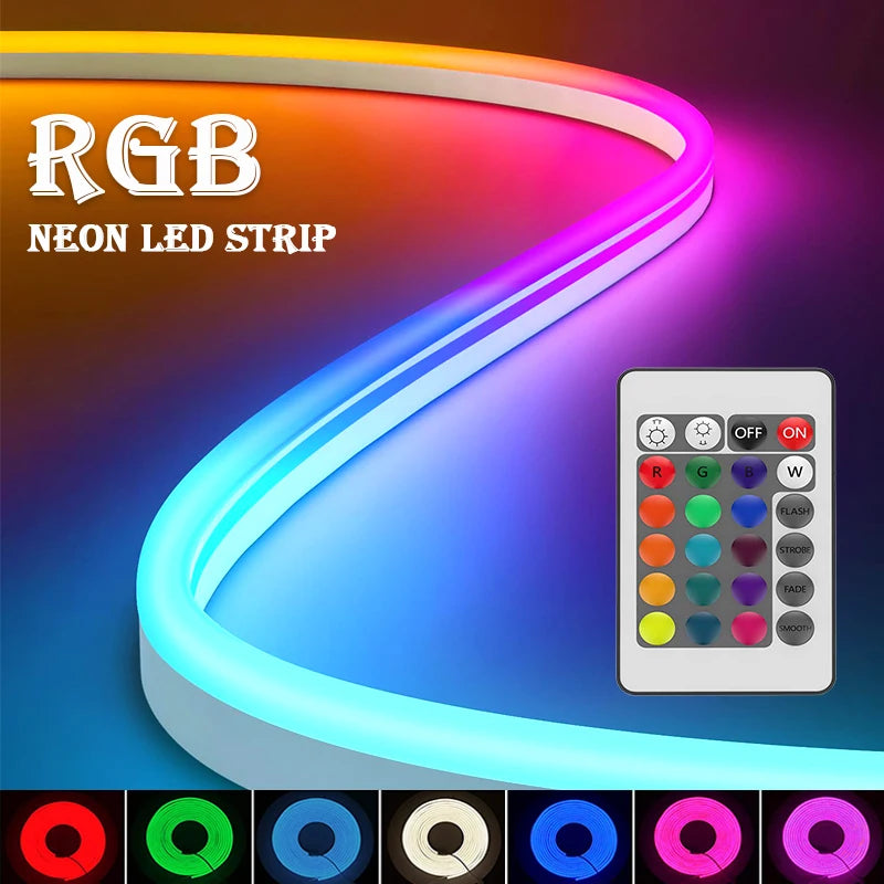 USB LED Neon Rope Lights, RGB Led Strip Lights