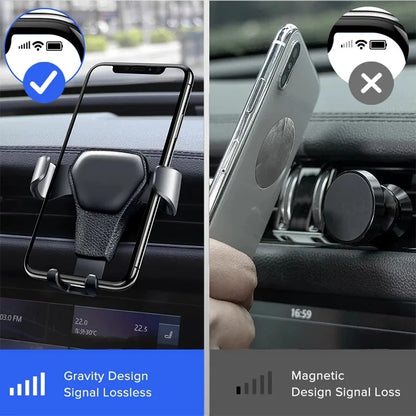 Gravity Car Phone Holder Air Vent Clip Mount Mobile Cell Phone Stand