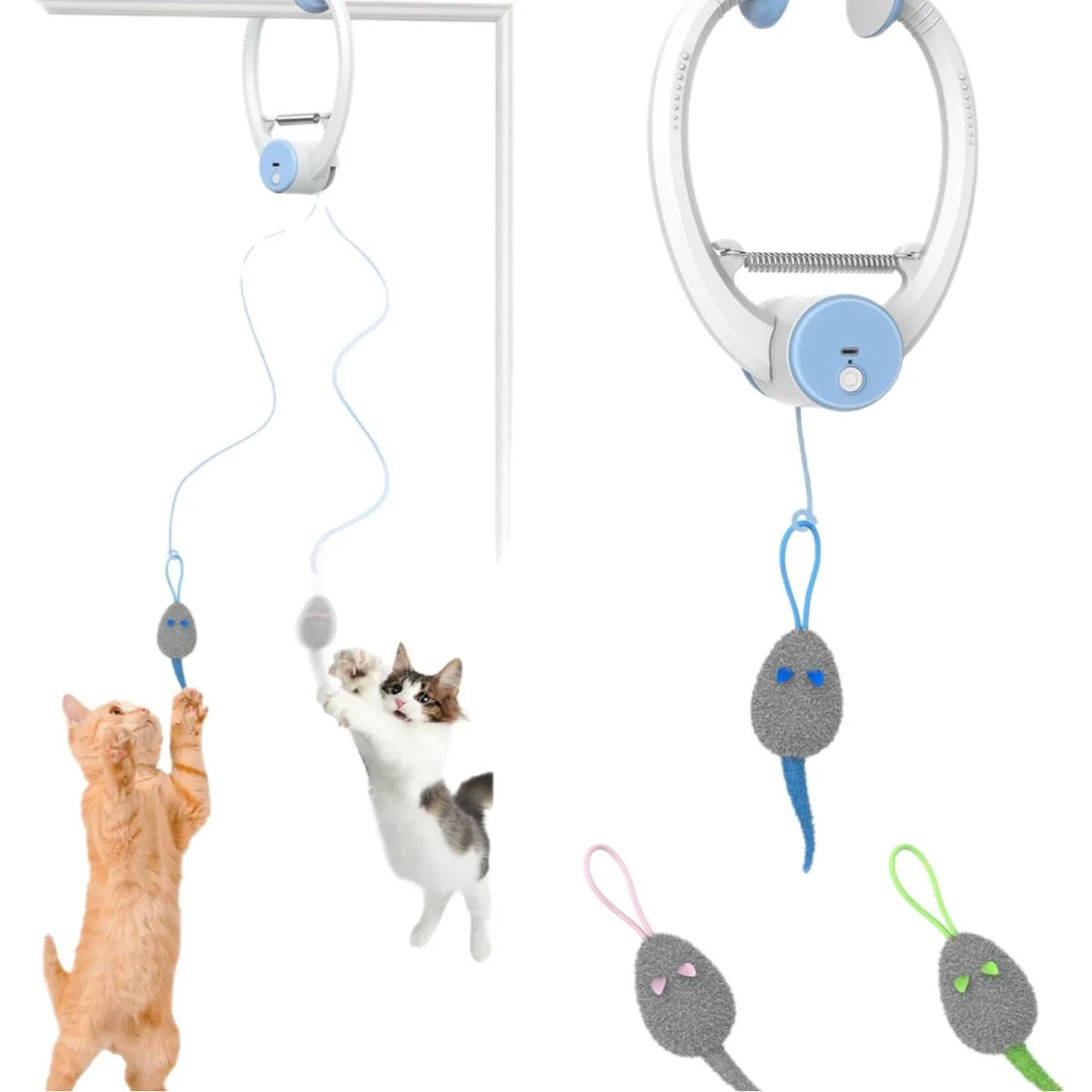 Electric Automatic Interactive Cat Toy USB Rechargeable Fluttering