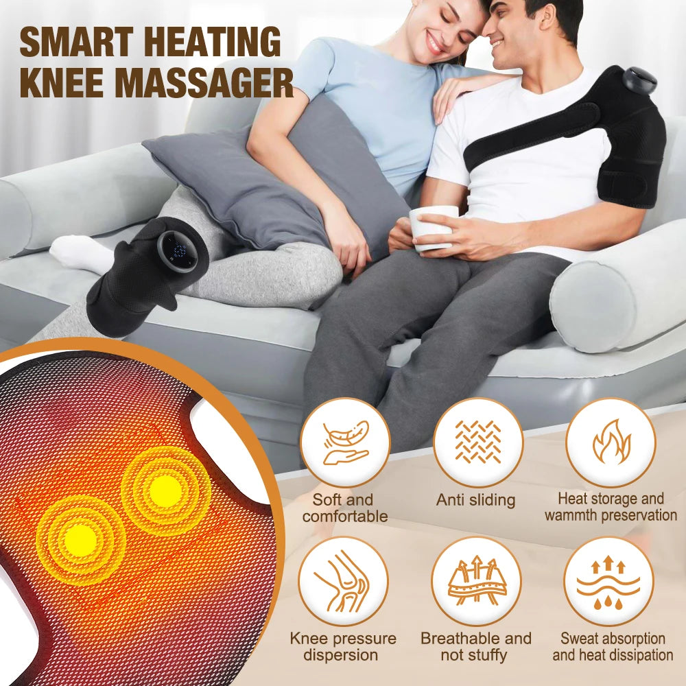 Electric Heating Knee Wrap with 5 Modes Muscle Relaxation