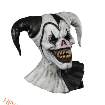 Latex Clown Mask with Adjustable Eye Cutouts