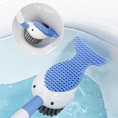 Squirt Whale Toilet Brush 360-Degree Cleaning Brush